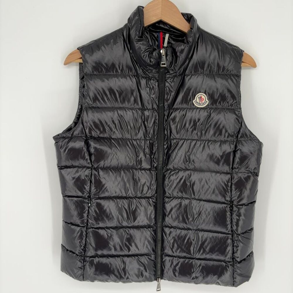 Moncler Ghany Black Quilted Down Vest